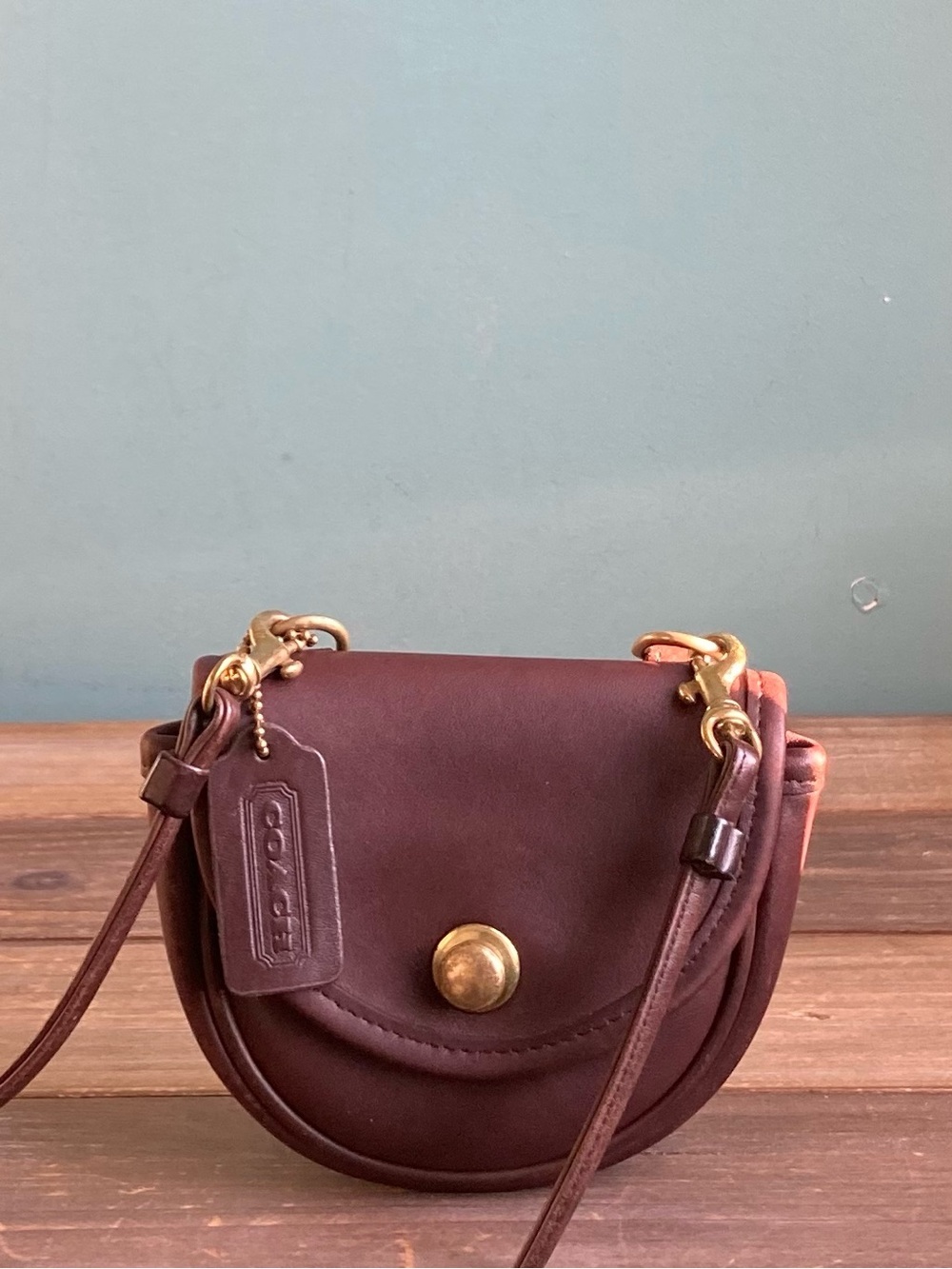 Vintage Coach 9826 Leather Mini Belt Bag Crossbody Fanny Pack